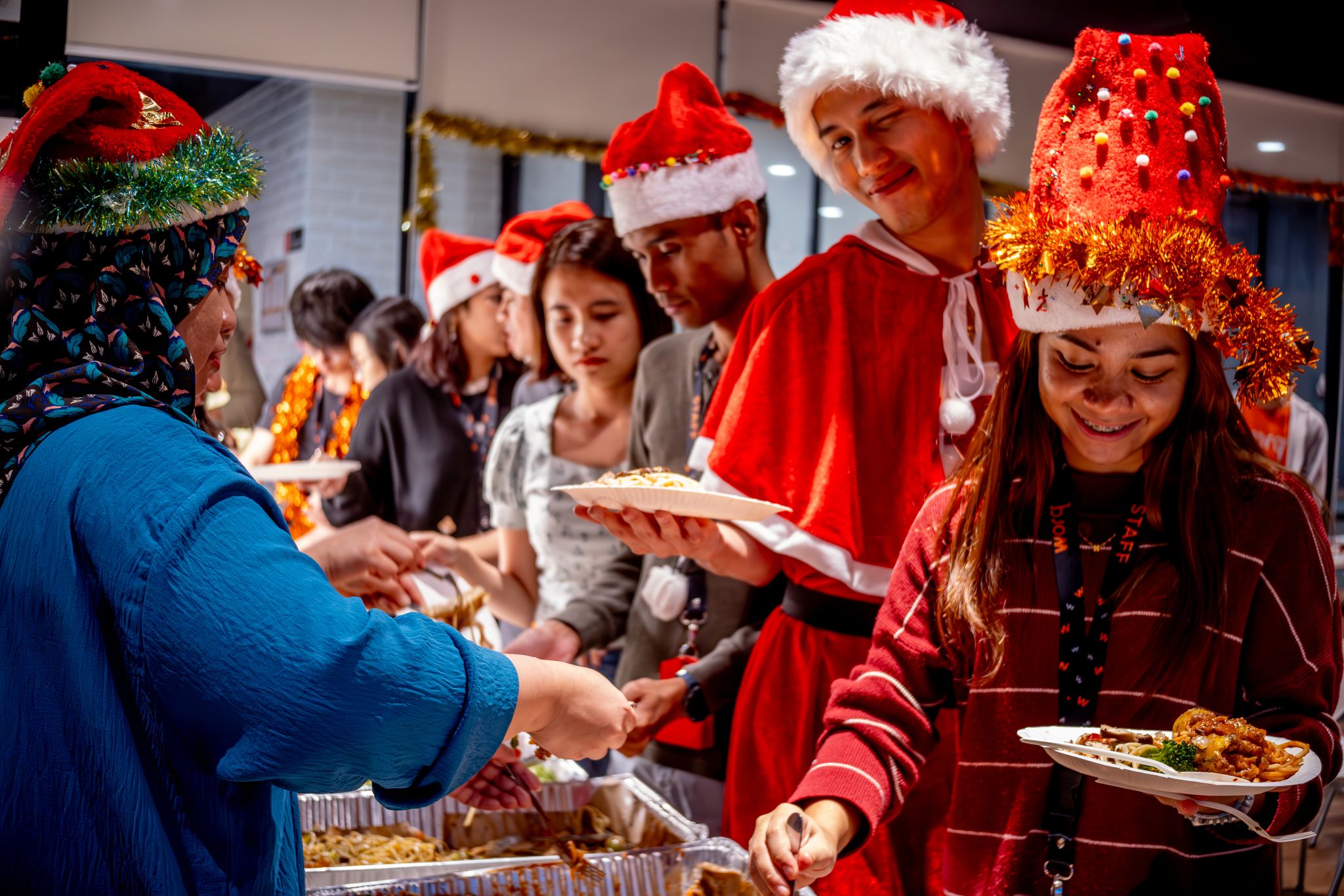 Festive Atmosphere at Office